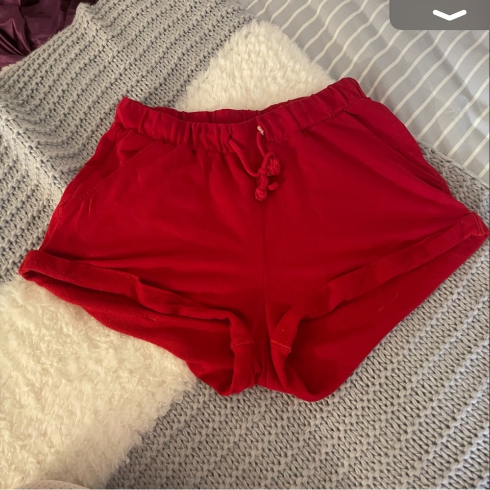 H&M divided , red shorts , Size S